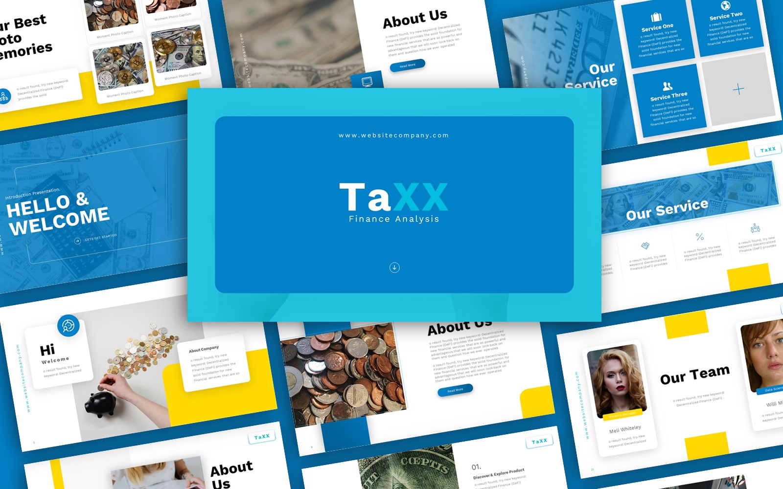 Taxx Finance Presentation PowerPoint Template