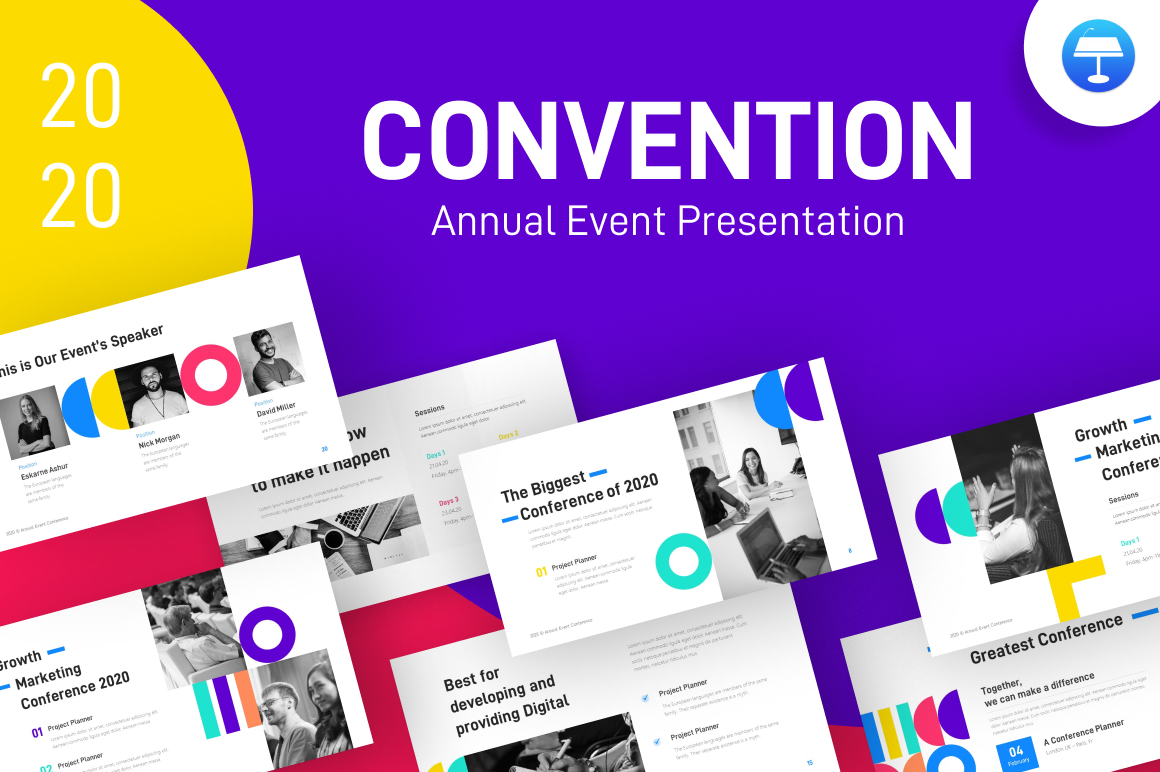 Convention Annual Event Creative Keynote Template