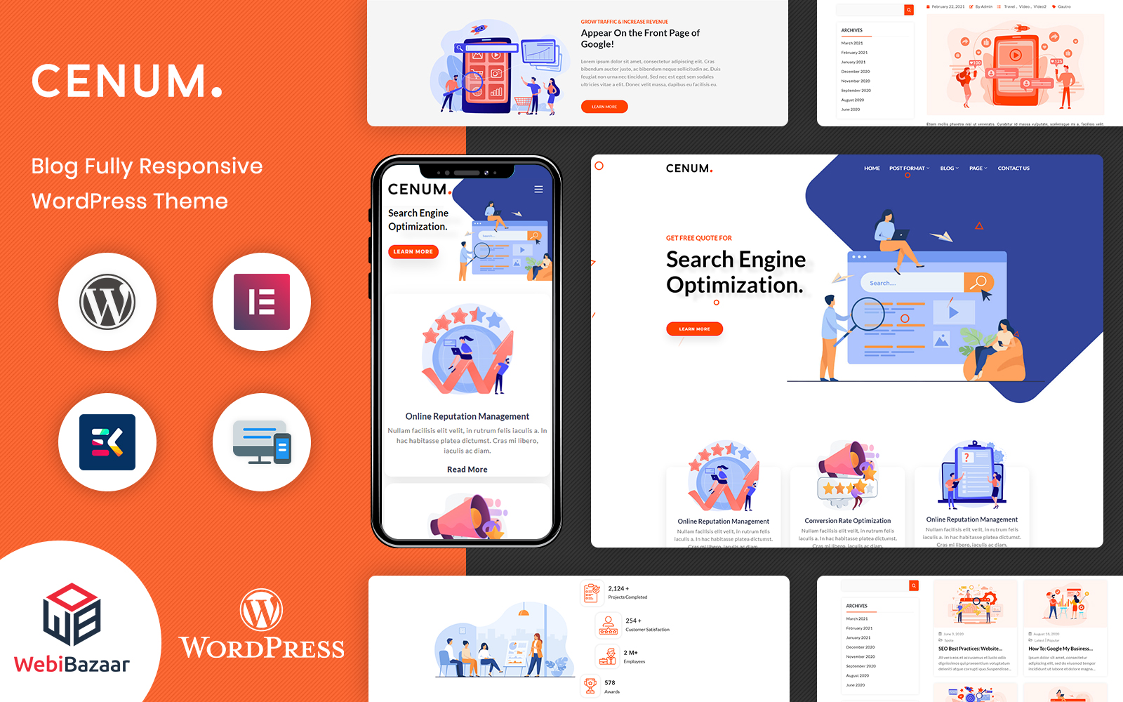 Cenum - SEO & Digital Marketing Elementor WordPress theme