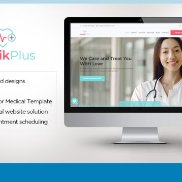 Healthcare Doctor Responsive Website Templates 175843