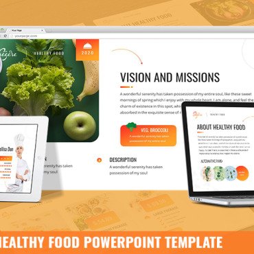 Organic Diet PowerPoint Templates 176120