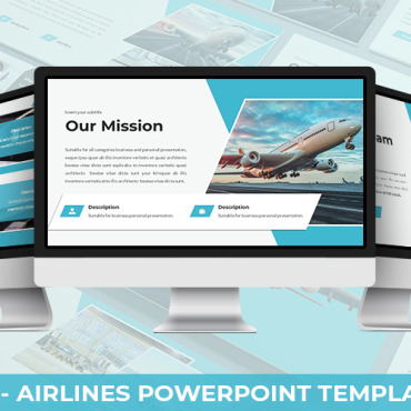 Travel Airplane PowerPoint Templates 176125