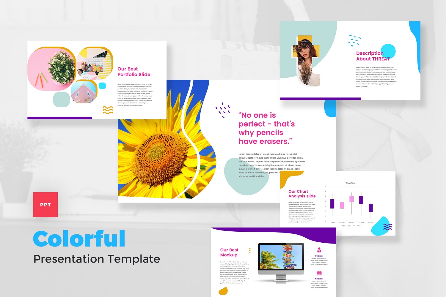 Colorful - Pop Art PowerPoint Template