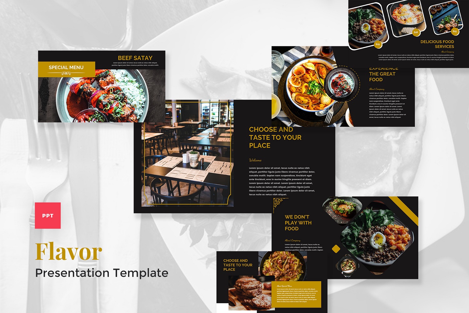 Flavor - Catering & Food PowerPoint Template