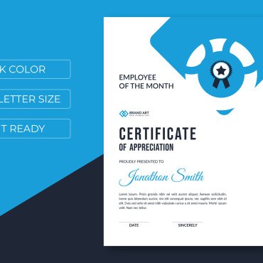 Template Modern Certificate Templates 176224