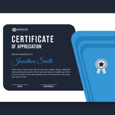 Template Modern Certificate Templates 176226