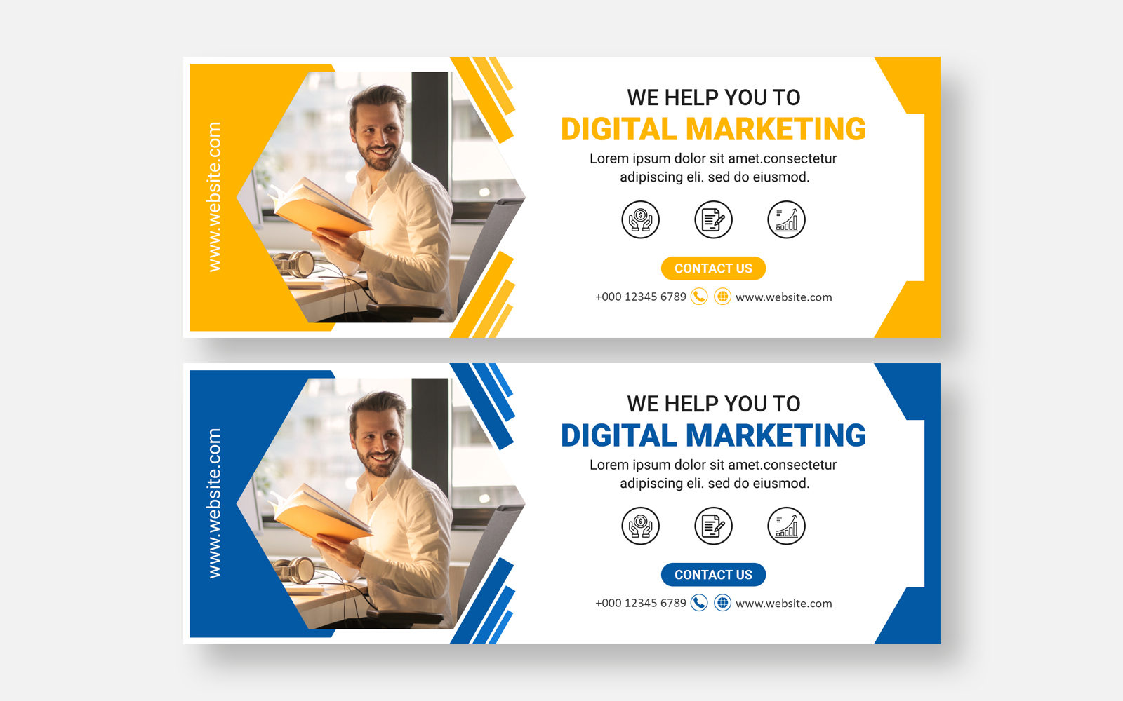 Business Facebook Cover Template Social Media