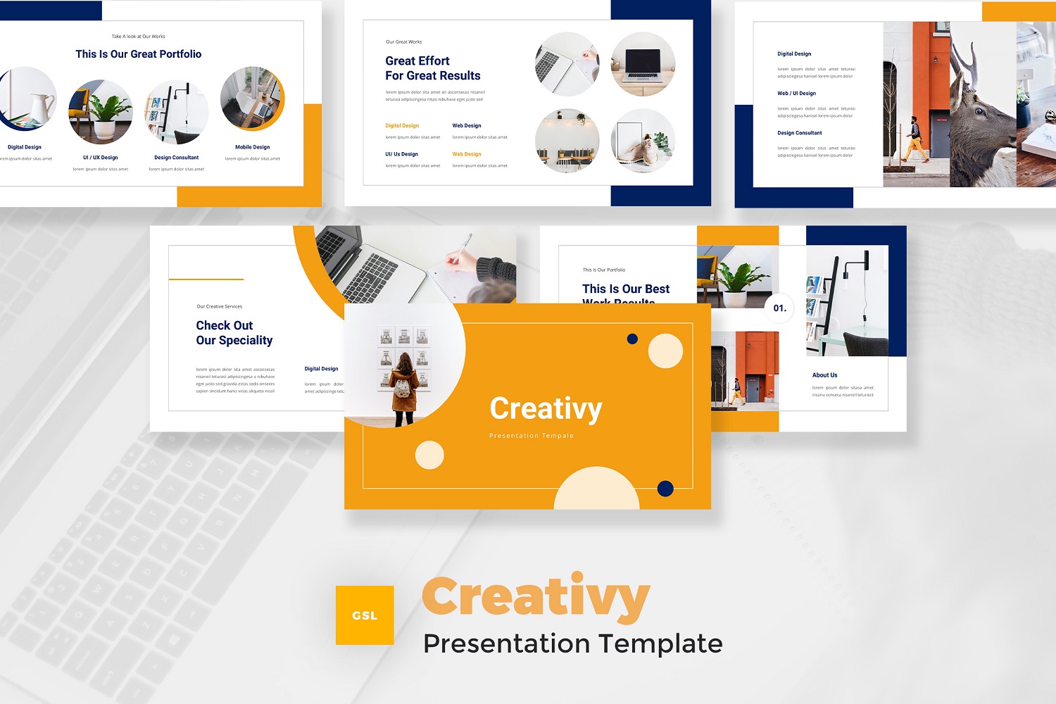 Creativy - Creative Google Slides Template