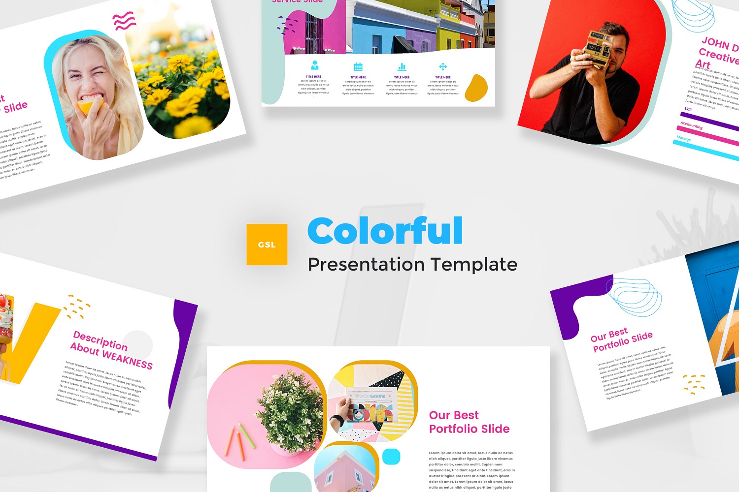 Colorful - Pop Art Google Slides Template