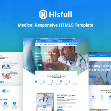 Health Medical Responsive Website Templates 176324