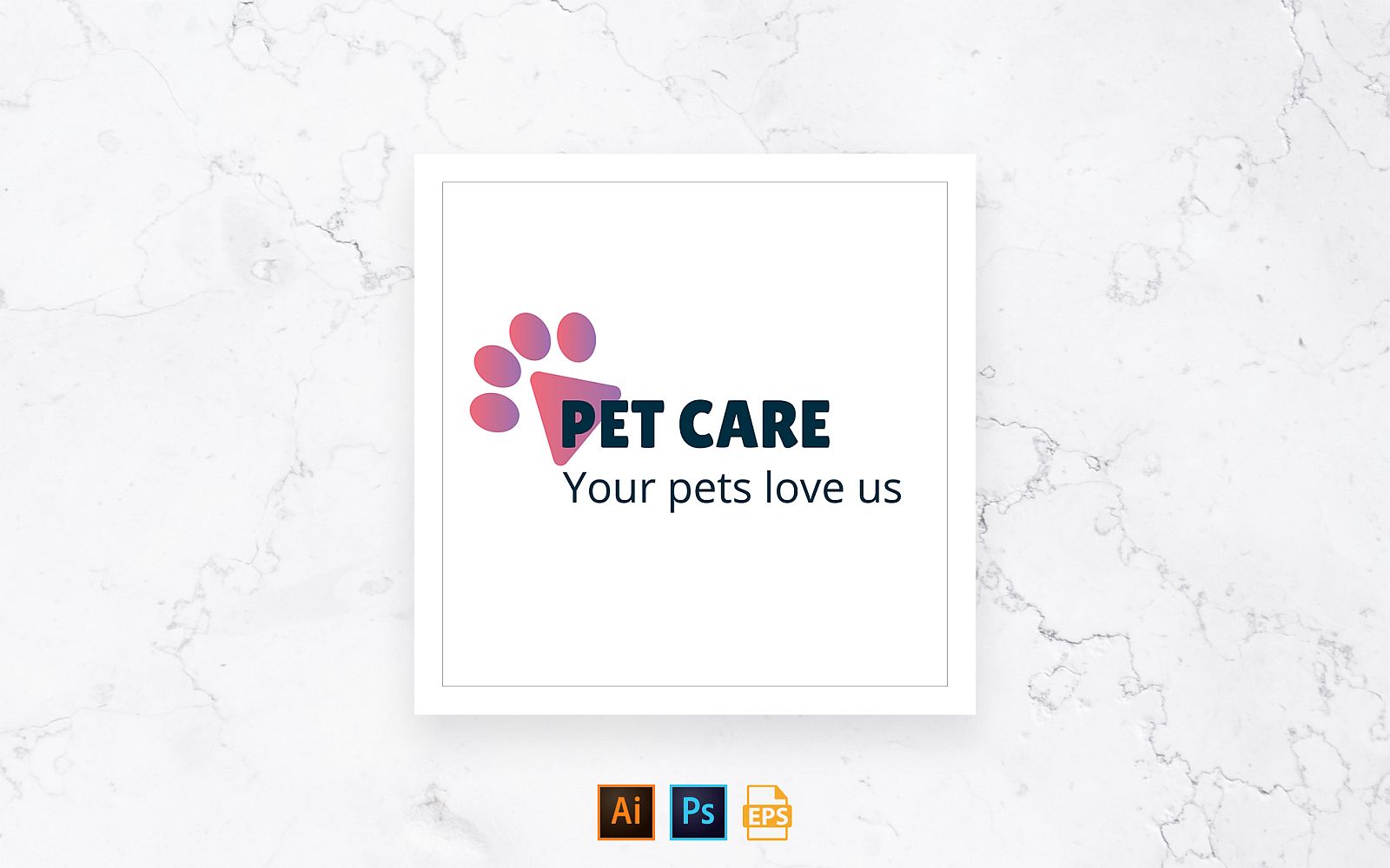 Ready-to-Use Pet Grooming Care Logo Template