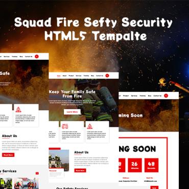 Emergency Fire Responsive Website Templates 176537