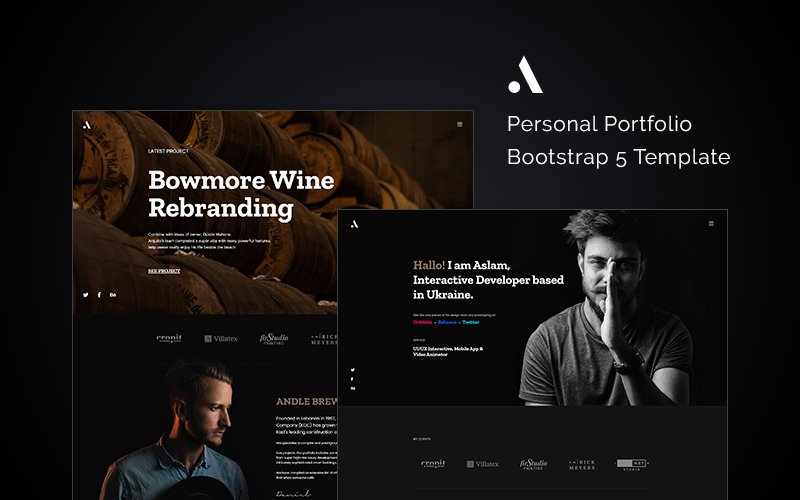 Andle - Personal Portfolio Bootstrap 5 Website Template