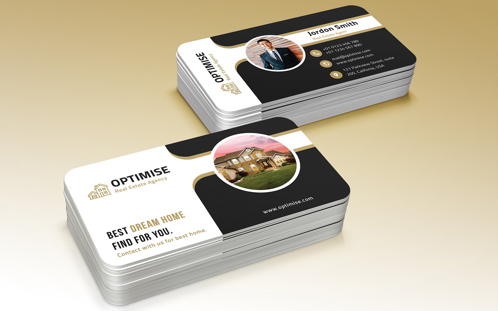 Real Estate Business Card  Corporate identity template