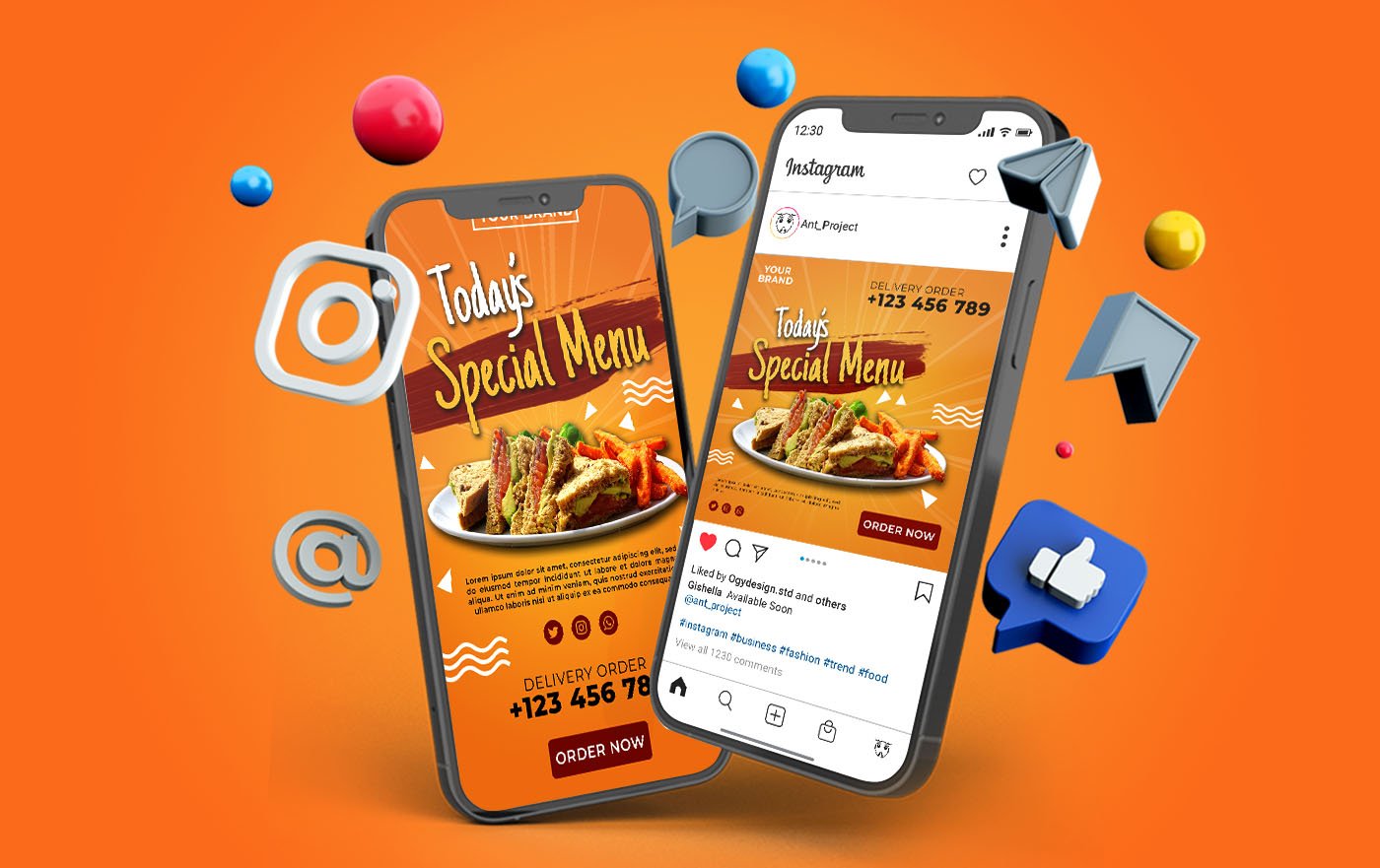 Special Menu Instagram Post and Story Social Media