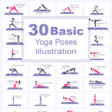 Meditation Pose Illustrations Templates 176793