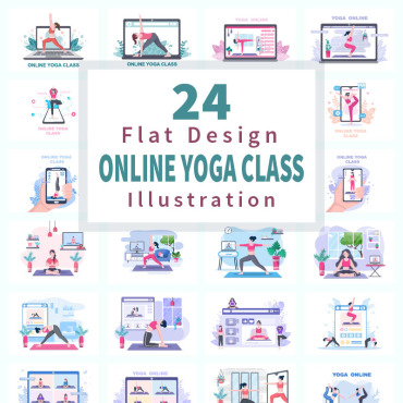 Online Class Illustrations Templates 176794