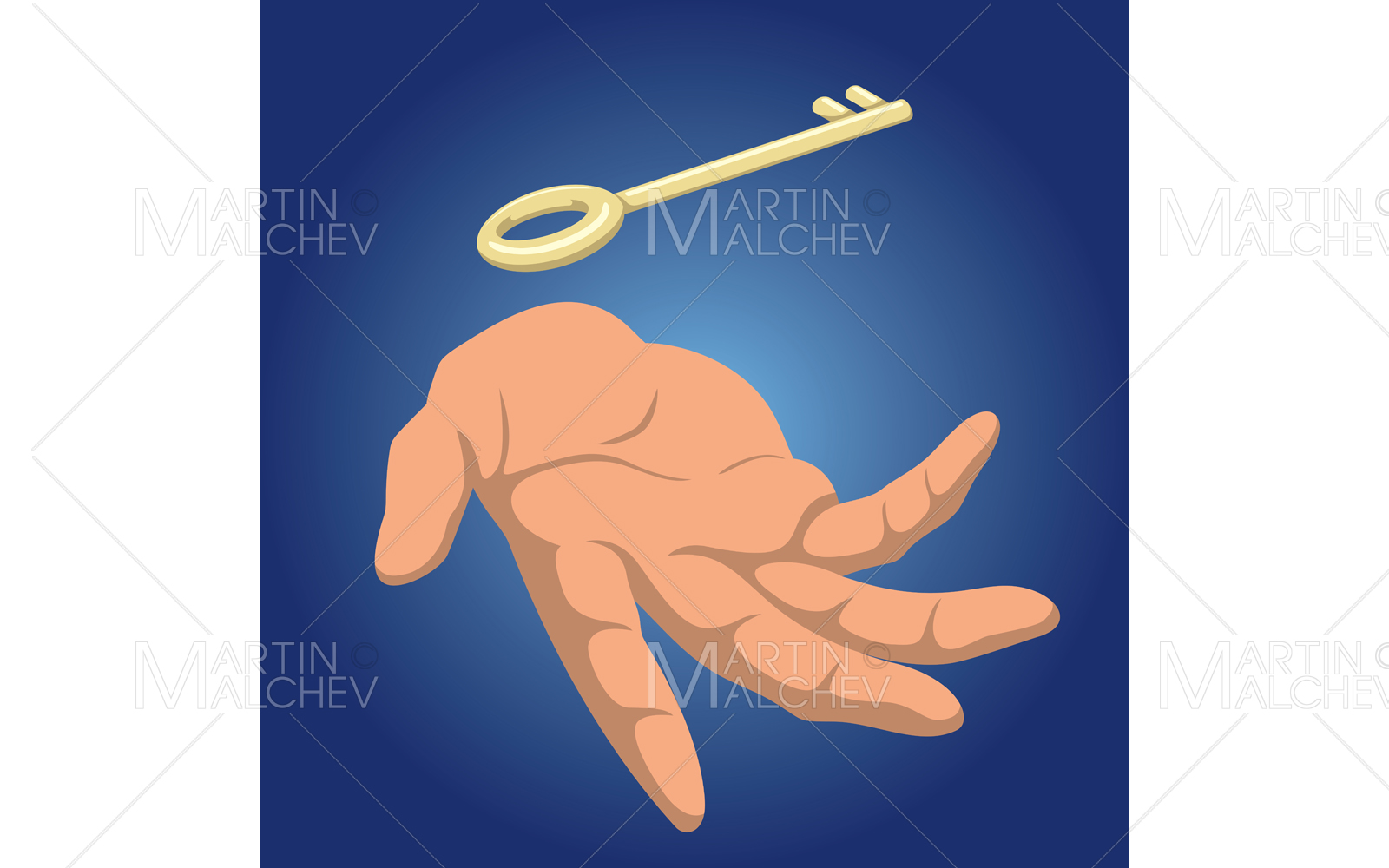 Key In Hand Illustration