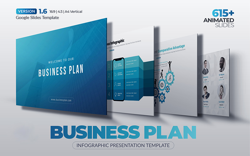 The Best Business Plan Google Slides Template