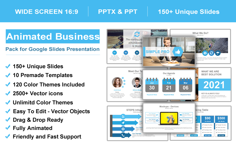Complete Business Pack Presentation Google Slides Template