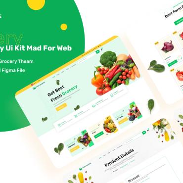 Grocery Store UI Elements 176889