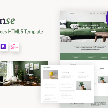 Decoration Office Landing Page Templates 177206