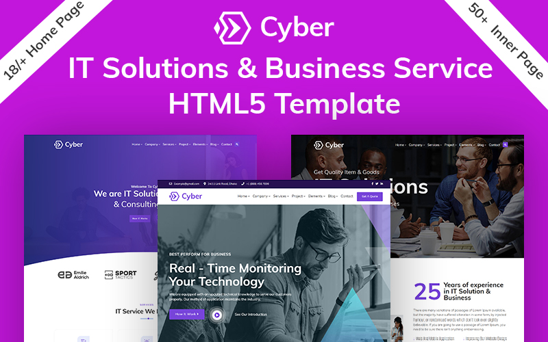 Cyber IT Solution & Business Service HTML5 Template
