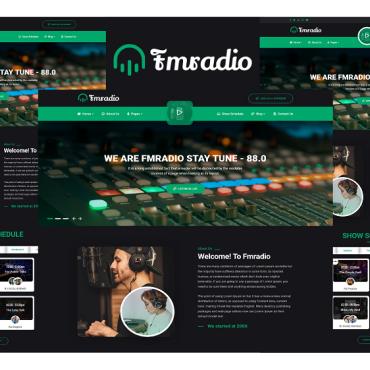 Radio Online Responsive Website Templates 177376