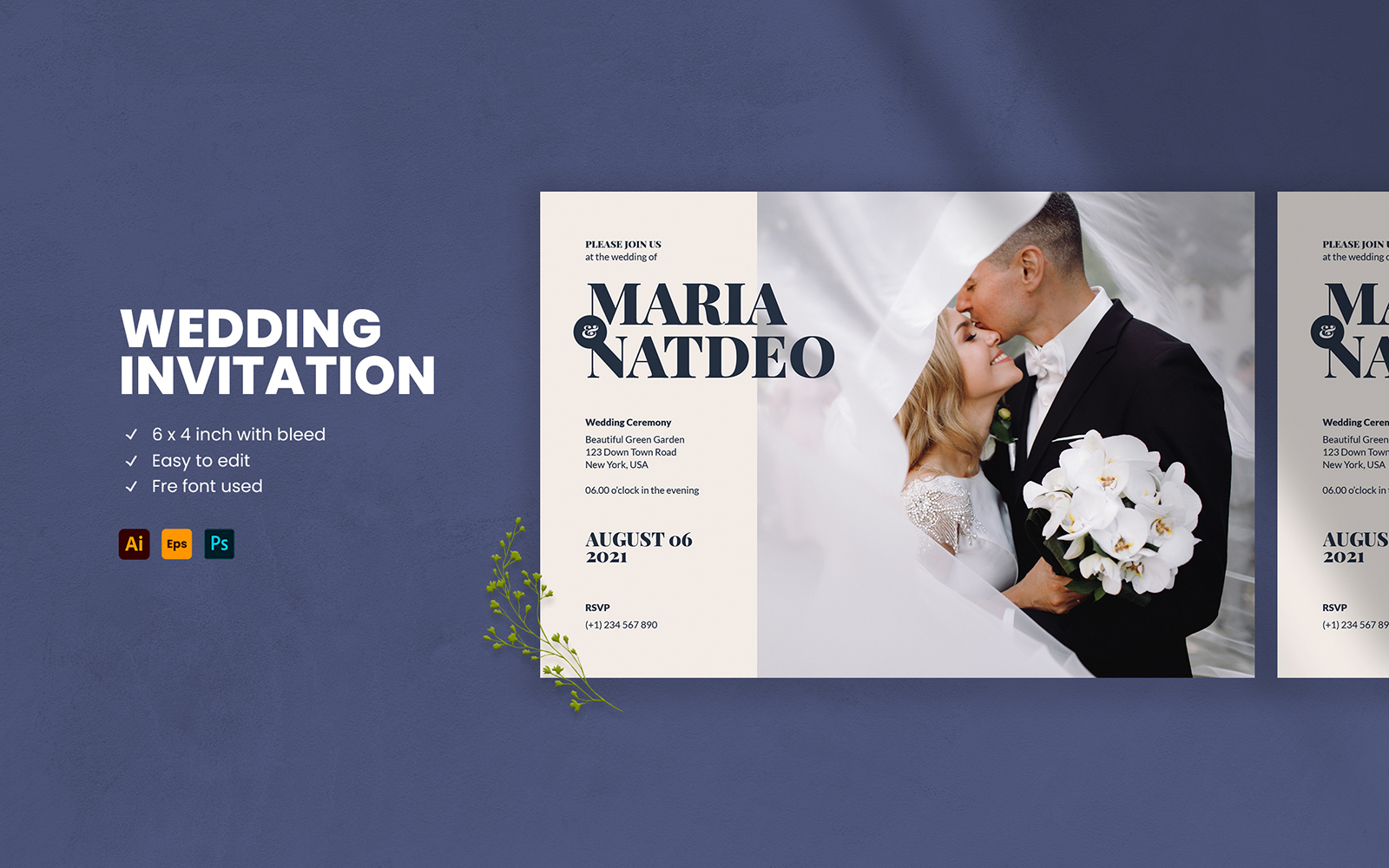 Wedding Invitation Corporate identity template