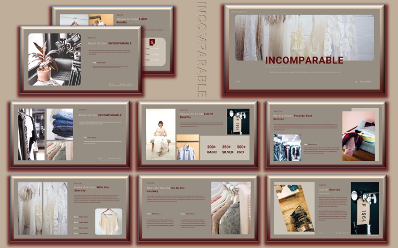 Incomparable – Fashion Style Google Slides Presentation Template