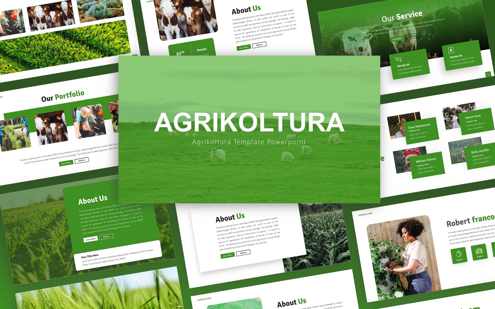Agrikoltura  - Agriculture Multipurpose PowerPoint Template