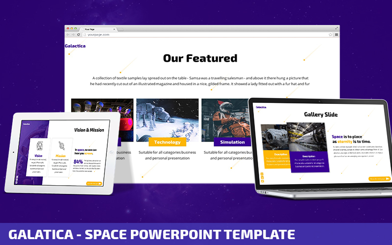 Galatica - Space Powerpoint Template
