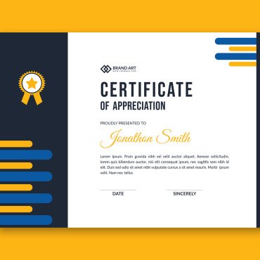 Template Modern Certificate Templates 177445