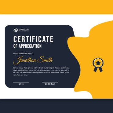 Template Modern Certificate Templates 177446