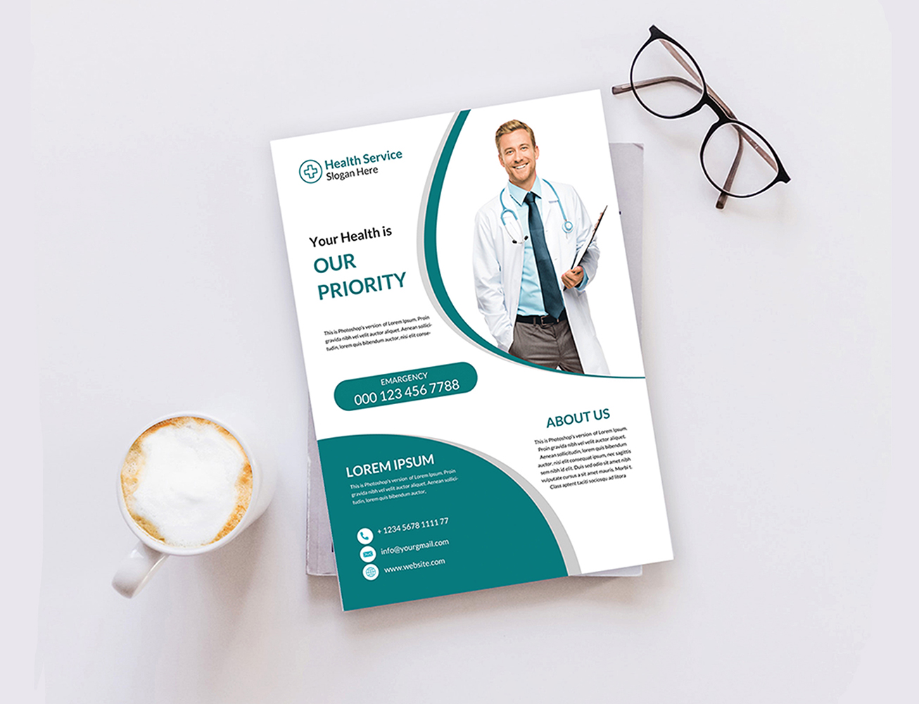Medical Flyer Design Corporate identity template