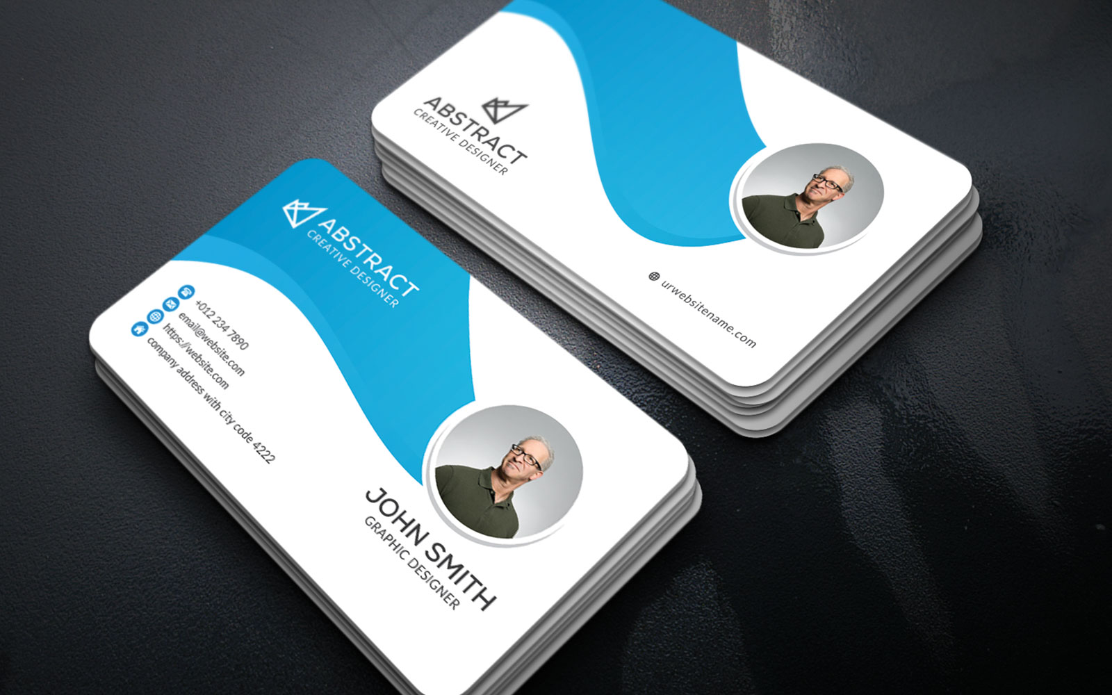 Business Card - Idaemax 4 Corporate identity template