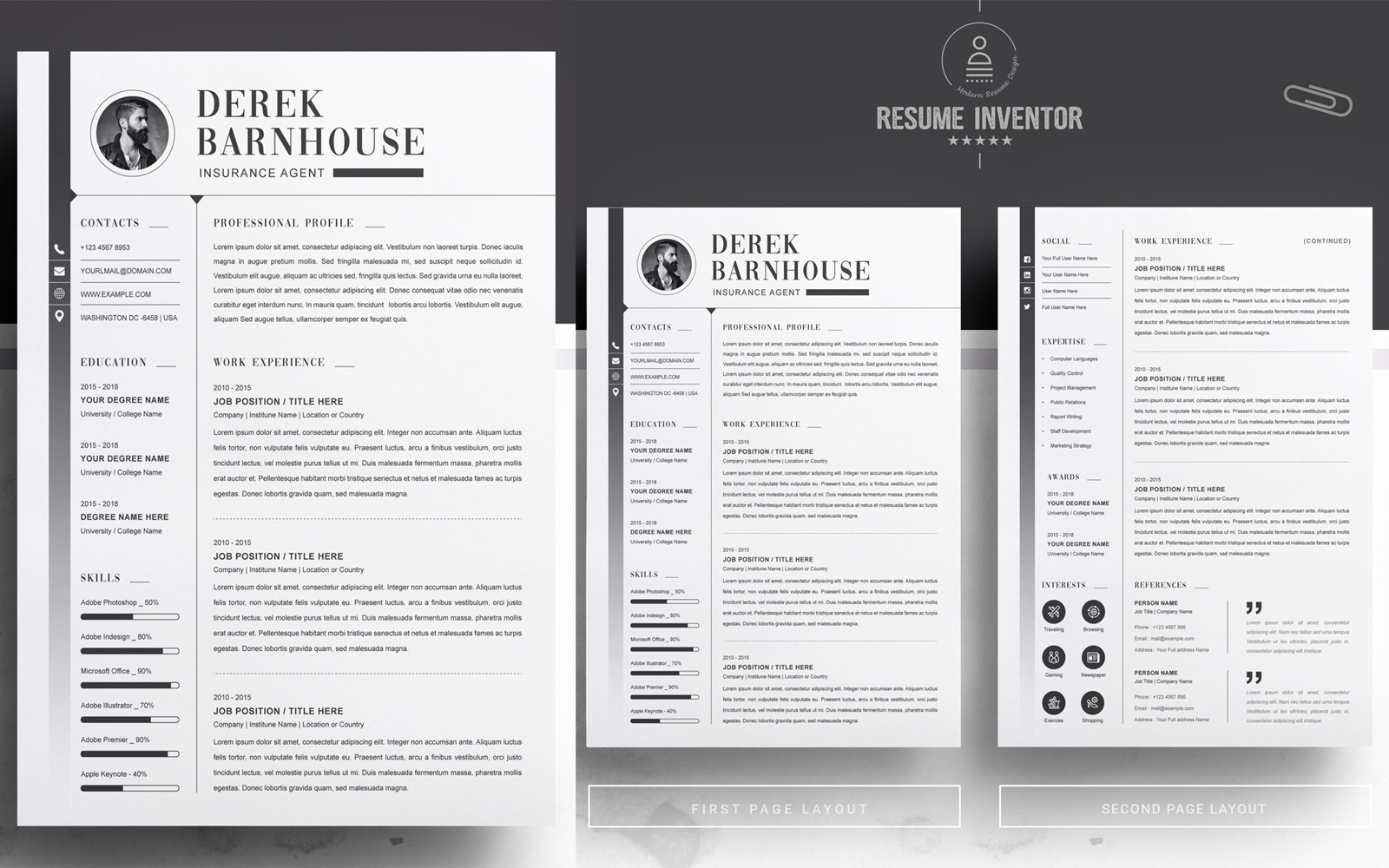 BARNHOUSE BarnHouse / Printable Resume Templates