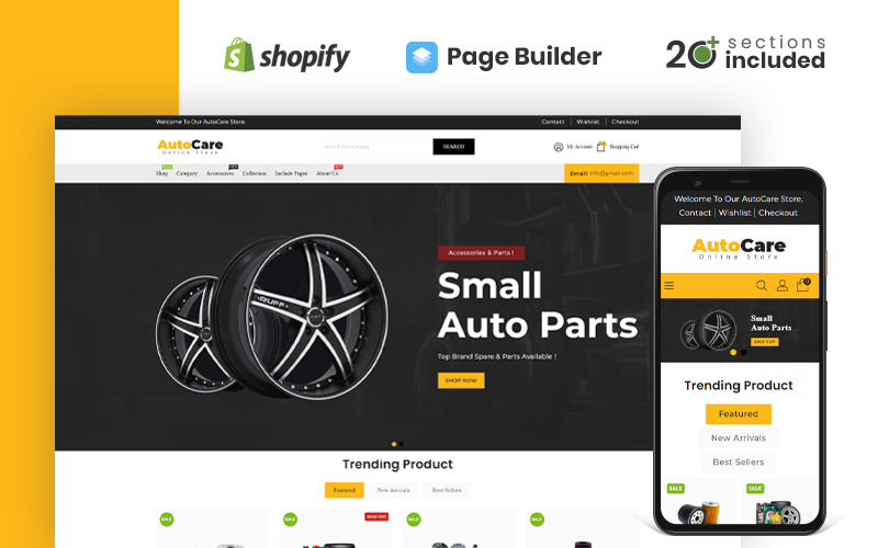 Autocare Parts and Accessories Store Shopify Theme