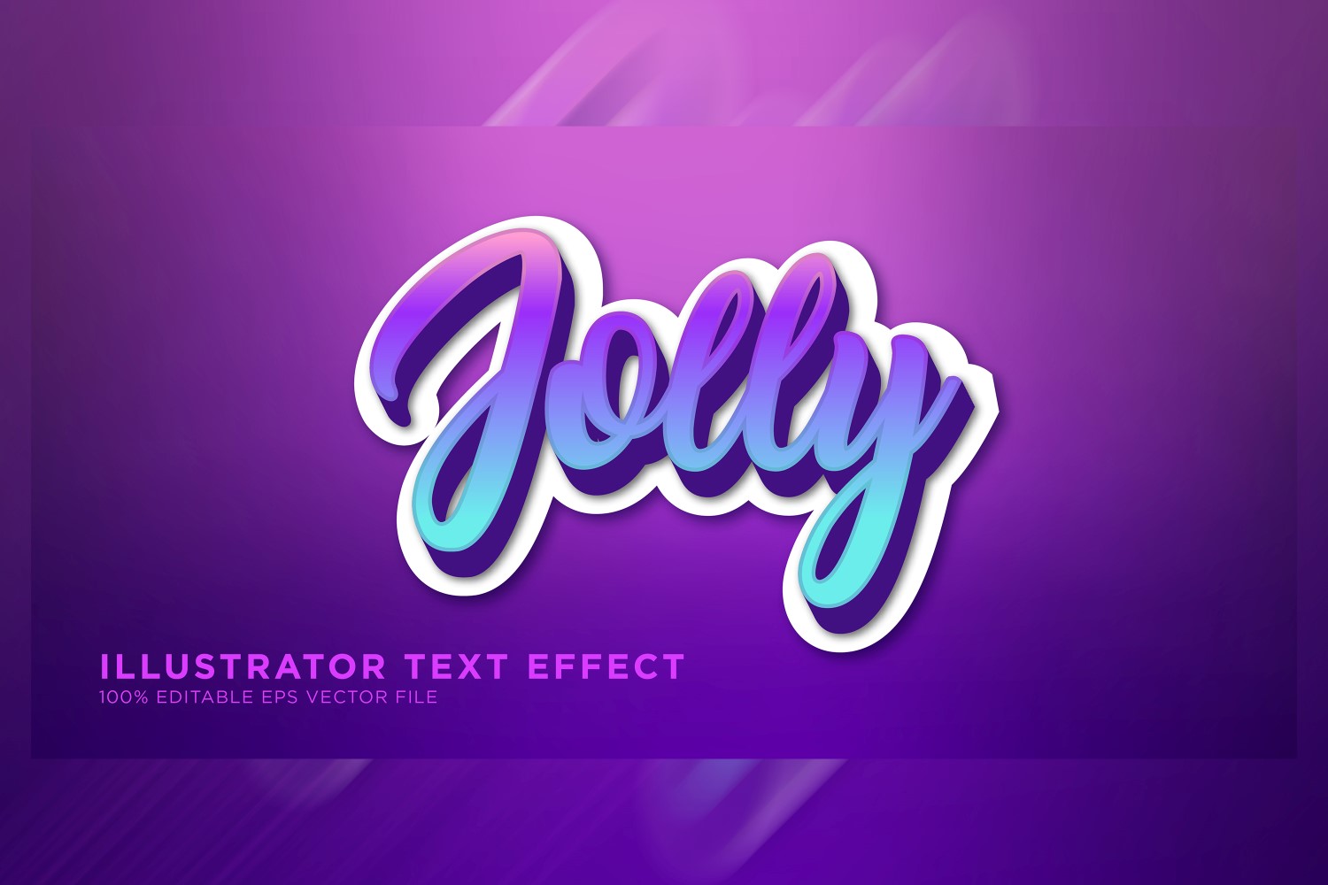 Jolly Illustrator Text Effect Illustration