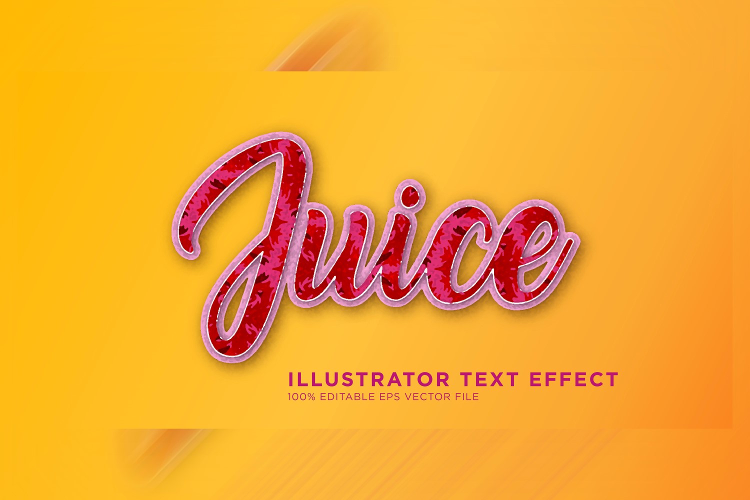 Juice illustrator Text Effect Illustration