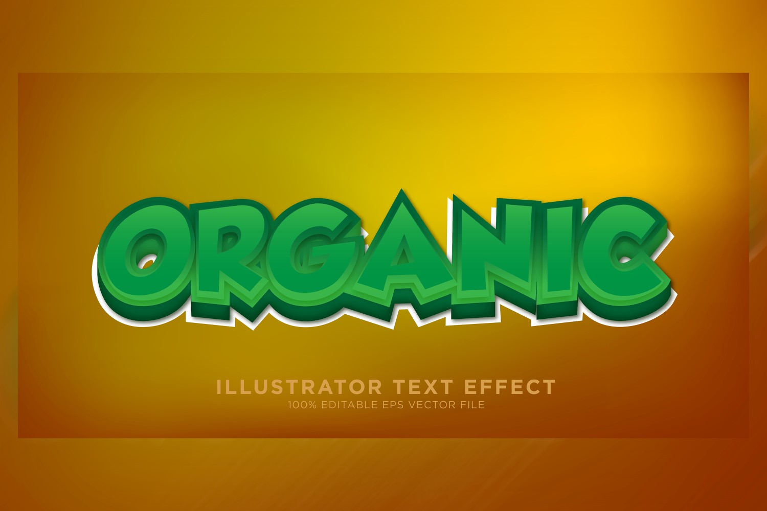 Organic illustrator Text Effect Illustration