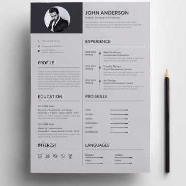 A4 Clean Resume Templates 177822