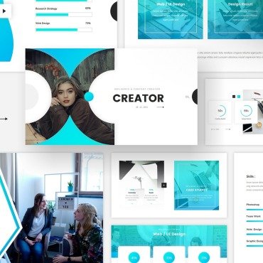 Blogger Content Keynote Templates 177836