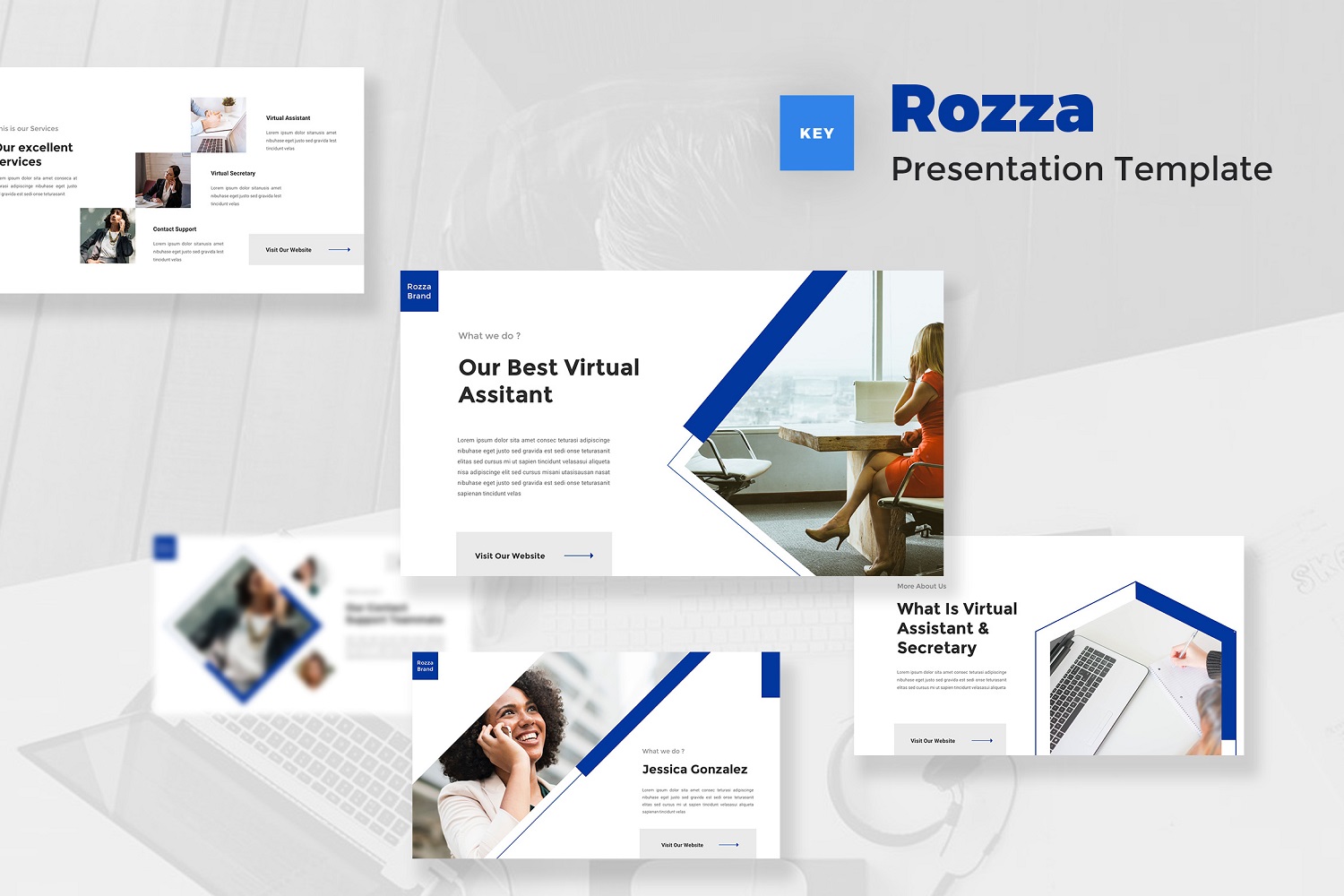 Rozza - Virtual Assistent & Secretary Keynote Template