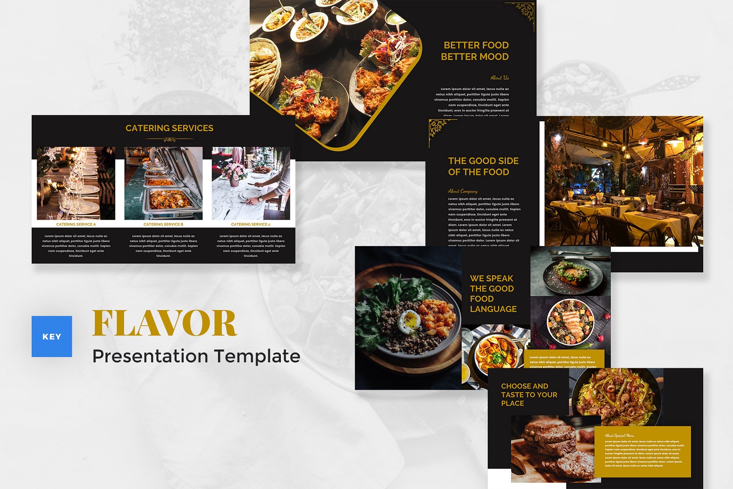 Flavor - Catering & Food Keynote Template