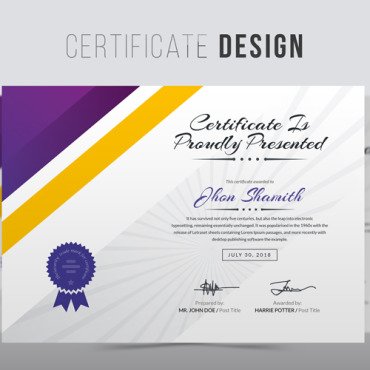 Clean Creative Certificate Templates 178011