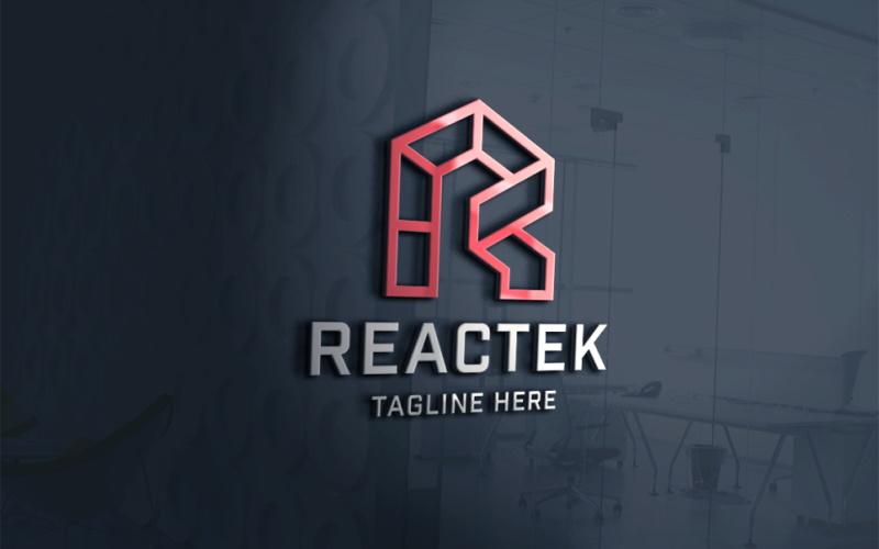 Reactek Letter R Logo template