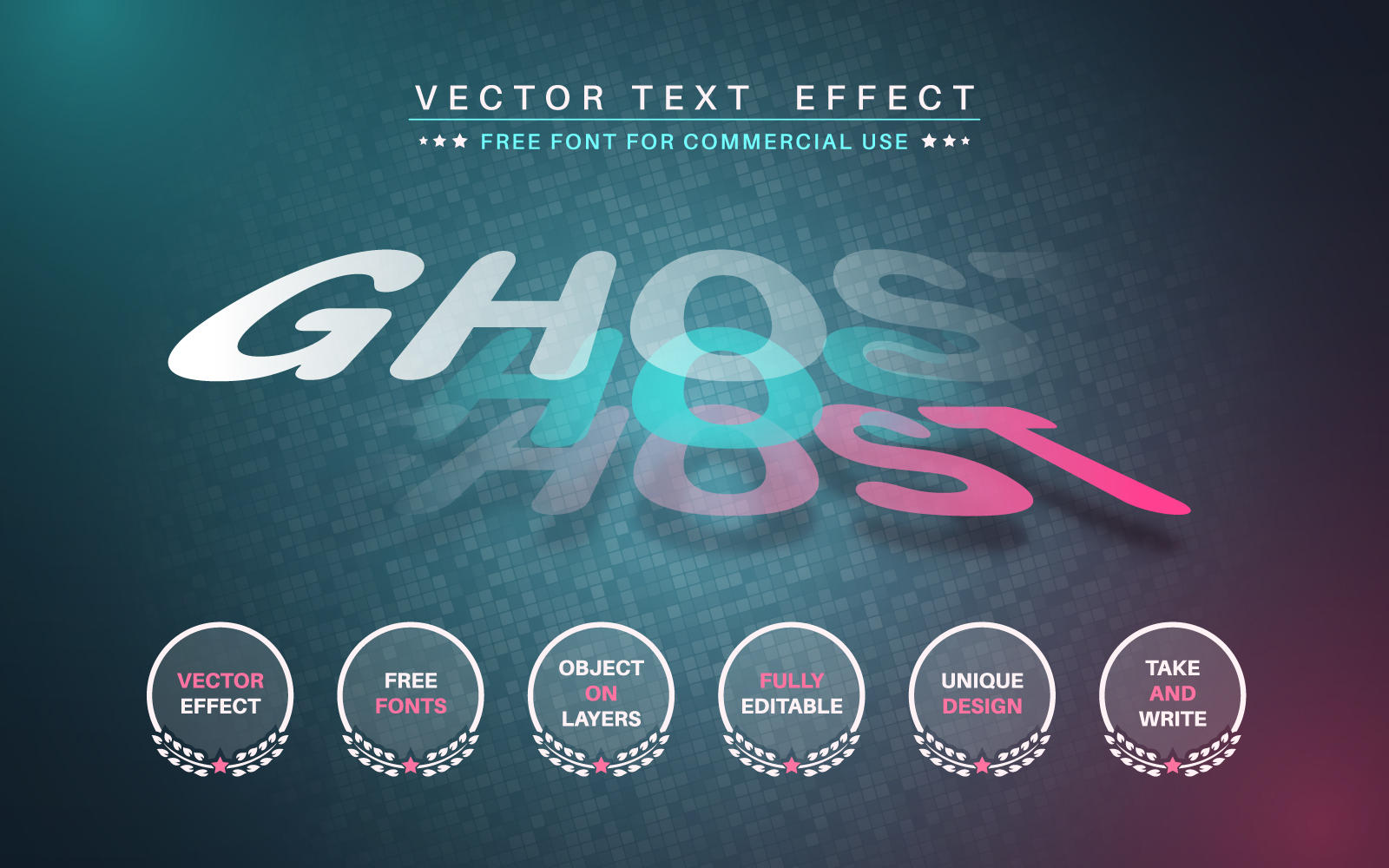 Ghost - Editable Text Effect,  Font Style Graphic Illustration