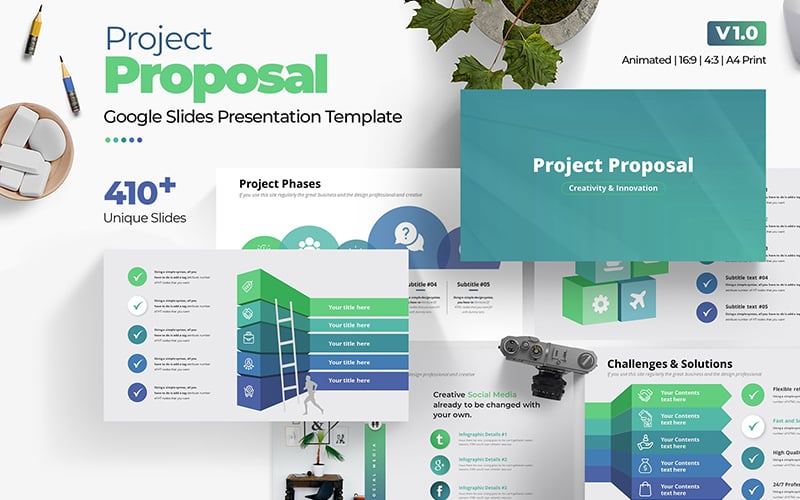 The Best Project Proposal Google Slides Template