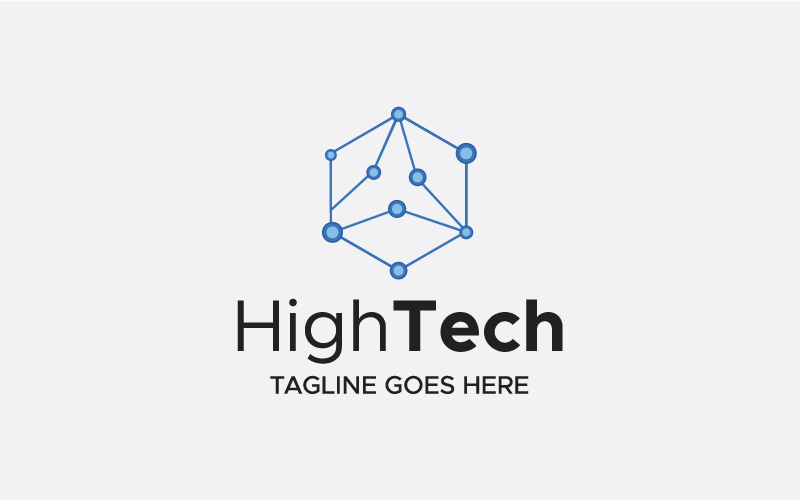 HighTech Logo Template You Can Use This Logo For Bitcoin Business Or Other Businesses